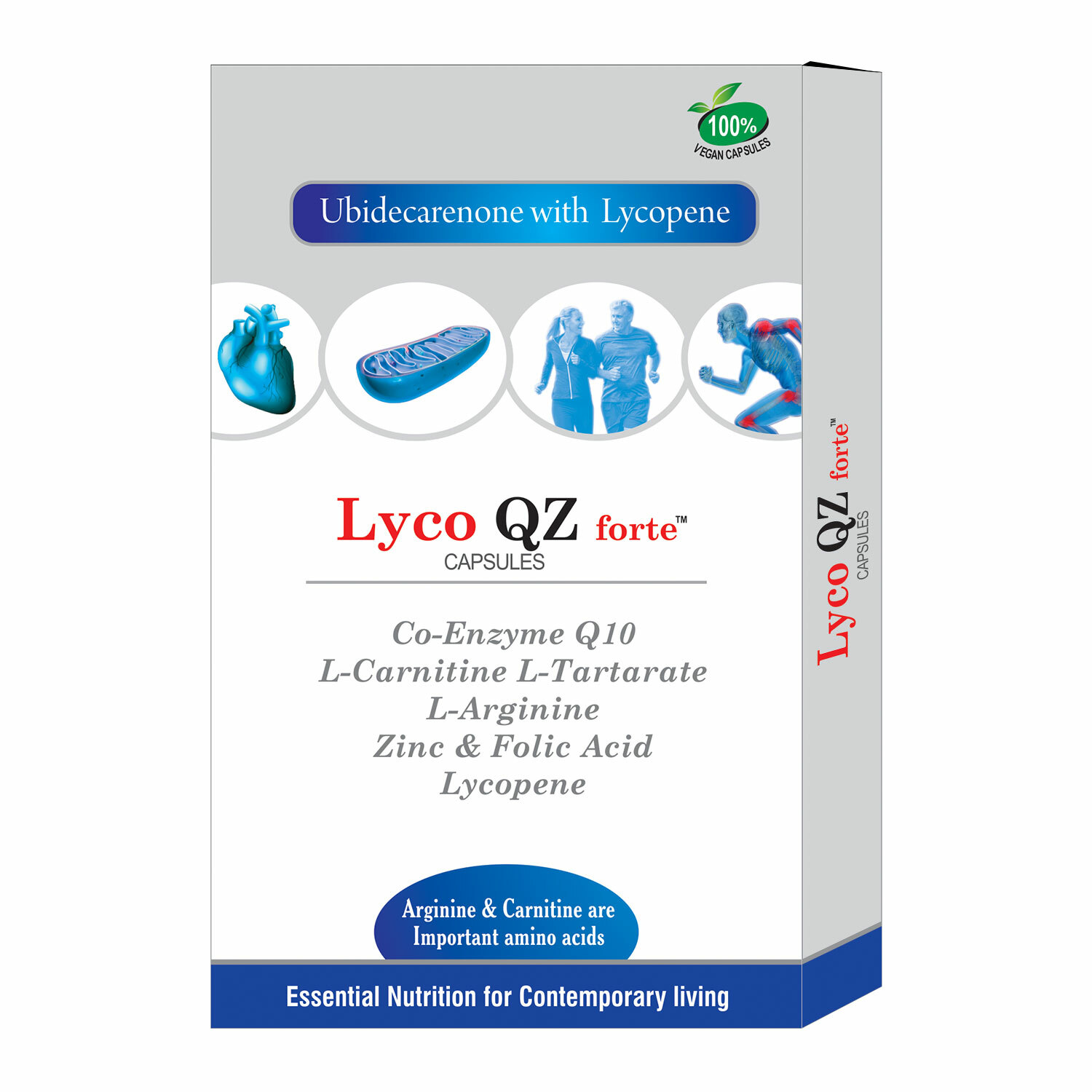 Cápsulas Forte La Nutraceuticals Lyco QZ - 10 cápsulas vegetales puras
