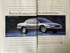1993 Chrysler Lhs Two Page Print Ad
