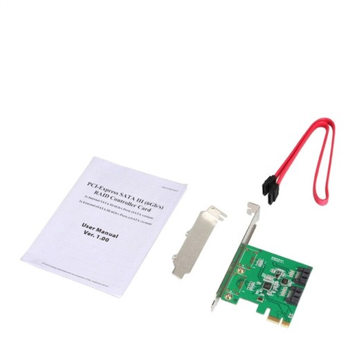 PCIExpress 2Port SATA3.0 Controller Card With ASM1061R Support RAID1/RAID0 - Picture 7 of 7