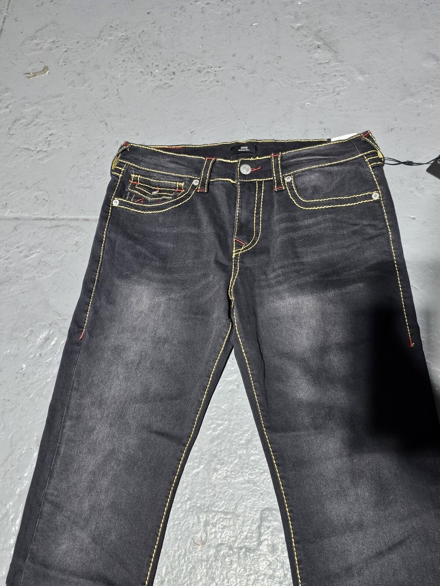 パンツ true religion RARE! True Religion Bling Rhinestones Flap Pocket Straight
