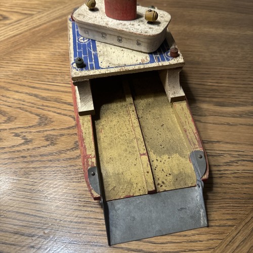 1940’s KEYSTONE CAR FERRY BOAT WOODEN Metal RAMPS Display/Restore Vintage - Picture 5 of 16