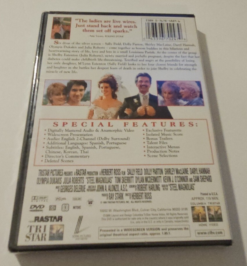 Steel Magnolias (DVD, 1989) 43396702479 eBay