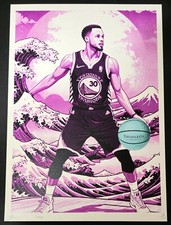 Steph Curry X Death NYC X Great Wave Ltd Ed /100 Signed Graffiti Pop Art Print