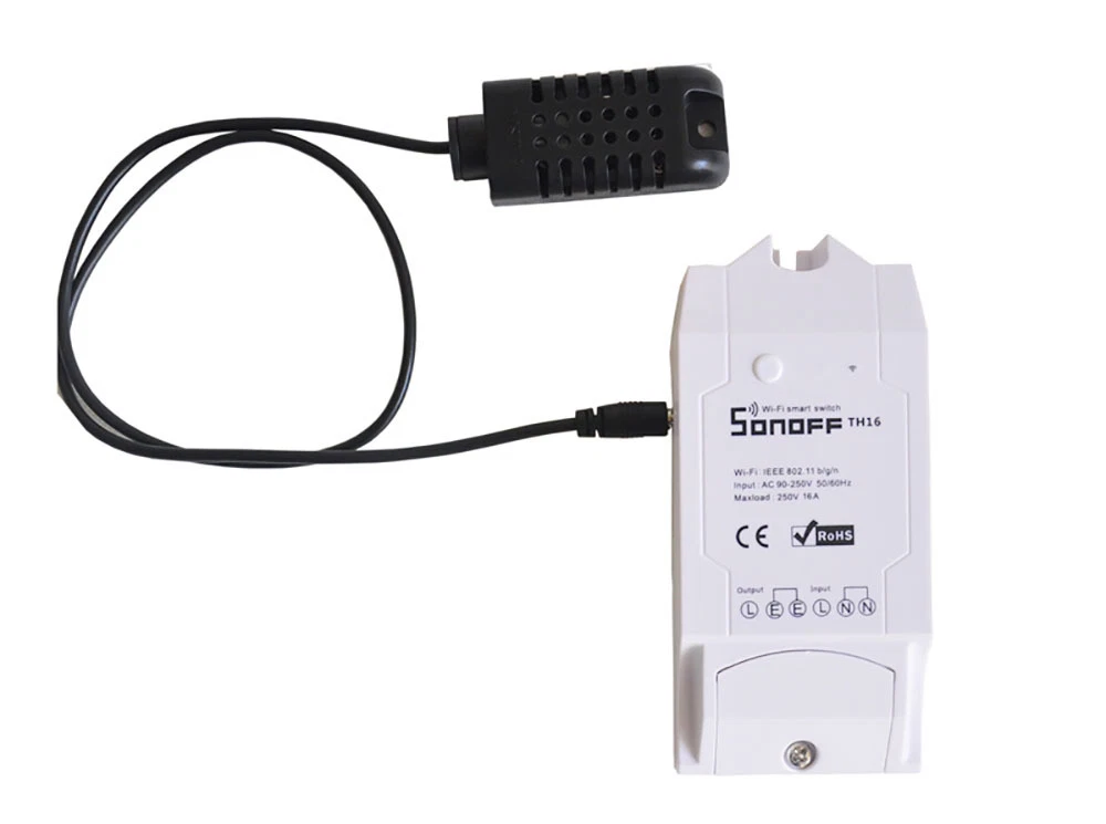 Sonoff TH16 Smart Wifi Switch Monitoring Temperature Humidity work Alexa Google