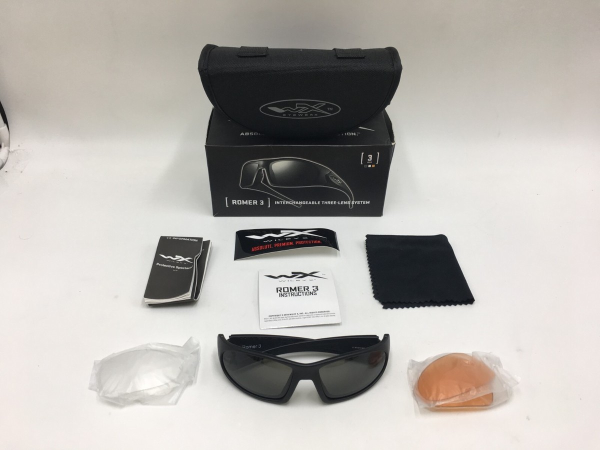 Wiley X Sunglasses Romer 3 Interchangeable Three-Lens System