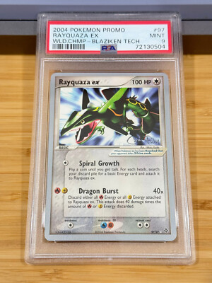 2004 Pokemon Promo World Championship Blaziken Tech 97 Rayquaza Ex