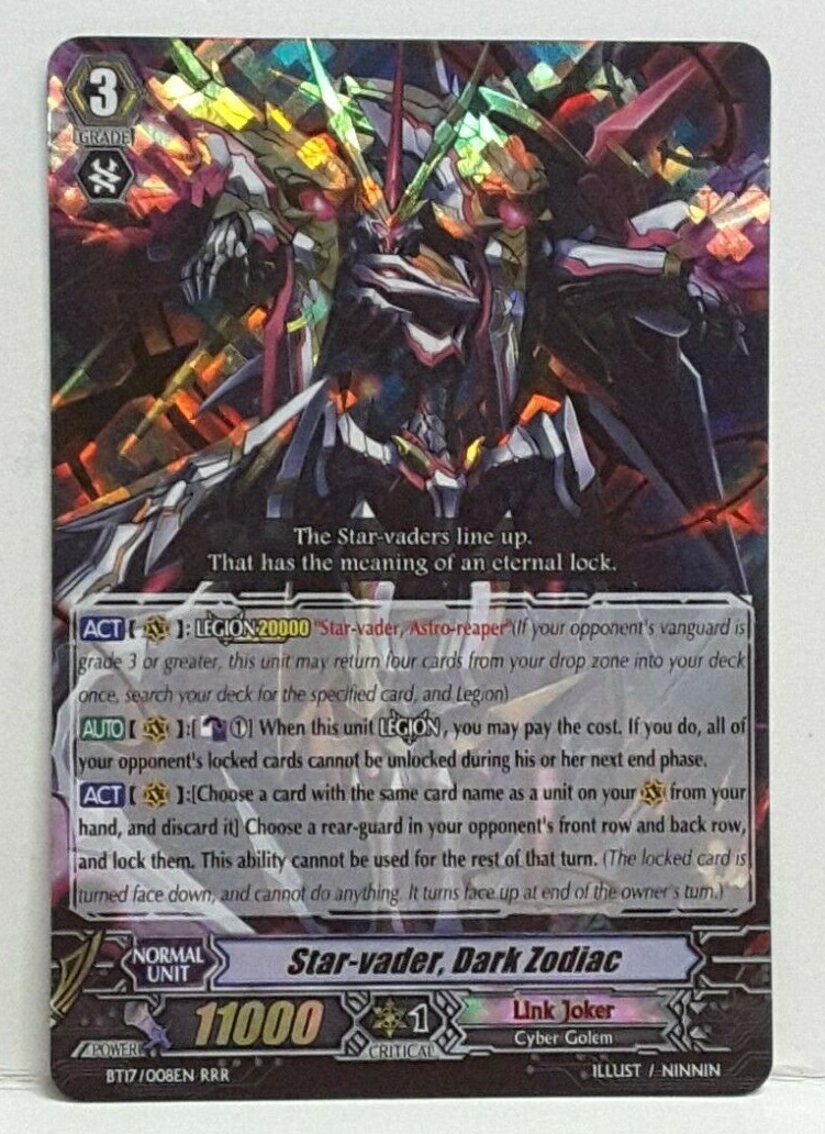 Bushiroad Cardfight Vanguard Star-vader, Dark Zodiac BT17 Bushiroad Cardfight Vanguard Star-vader, Dark Zodiac BT17