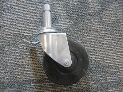 Payson Casters Z053-5OX-SK-U Scaffold Caster, Rubber, 5 inch, 190 lb. Locking
