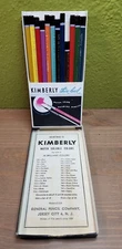 Vintage Set of General Pencil Co Kimberly Thin Lead Water Color Drawing Pencils 