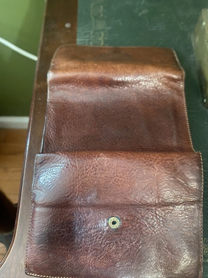 Emporio ARMANI Leather Wallet VINTAGE  Brown Armani Eagle - Image 2 of 4