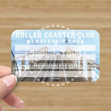 ROLLER COASTER CLUB MEMBERSHIP CARD - VERSION #2