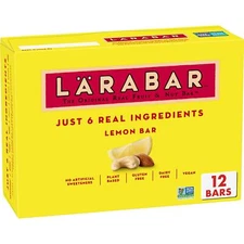 Larabar Lemon Snack Bar 12 Count Vegan Gluten Free Healthy Snacks