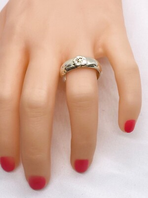 TIFFANY & Co. Nature Rose Flower Ring Rare Sterling Silver 5.25 | eBay