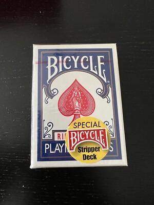 Bicycle Rider Back Stripper Deck White Seal Cincinnati Ohio USPCC Spielkarten 