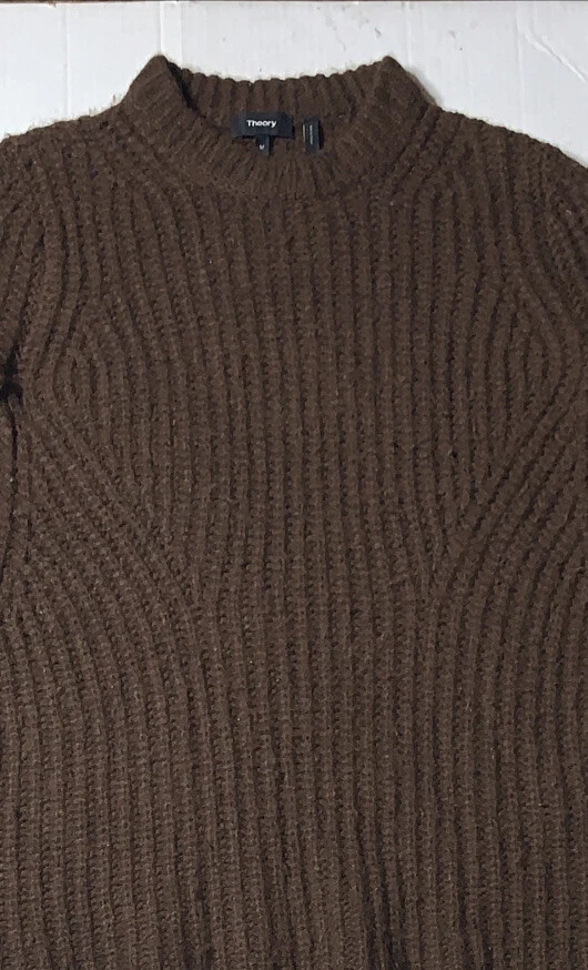 Suéter de alpaca tejido con cable Theory usado para mujer (talla M) Foto 2 de 4