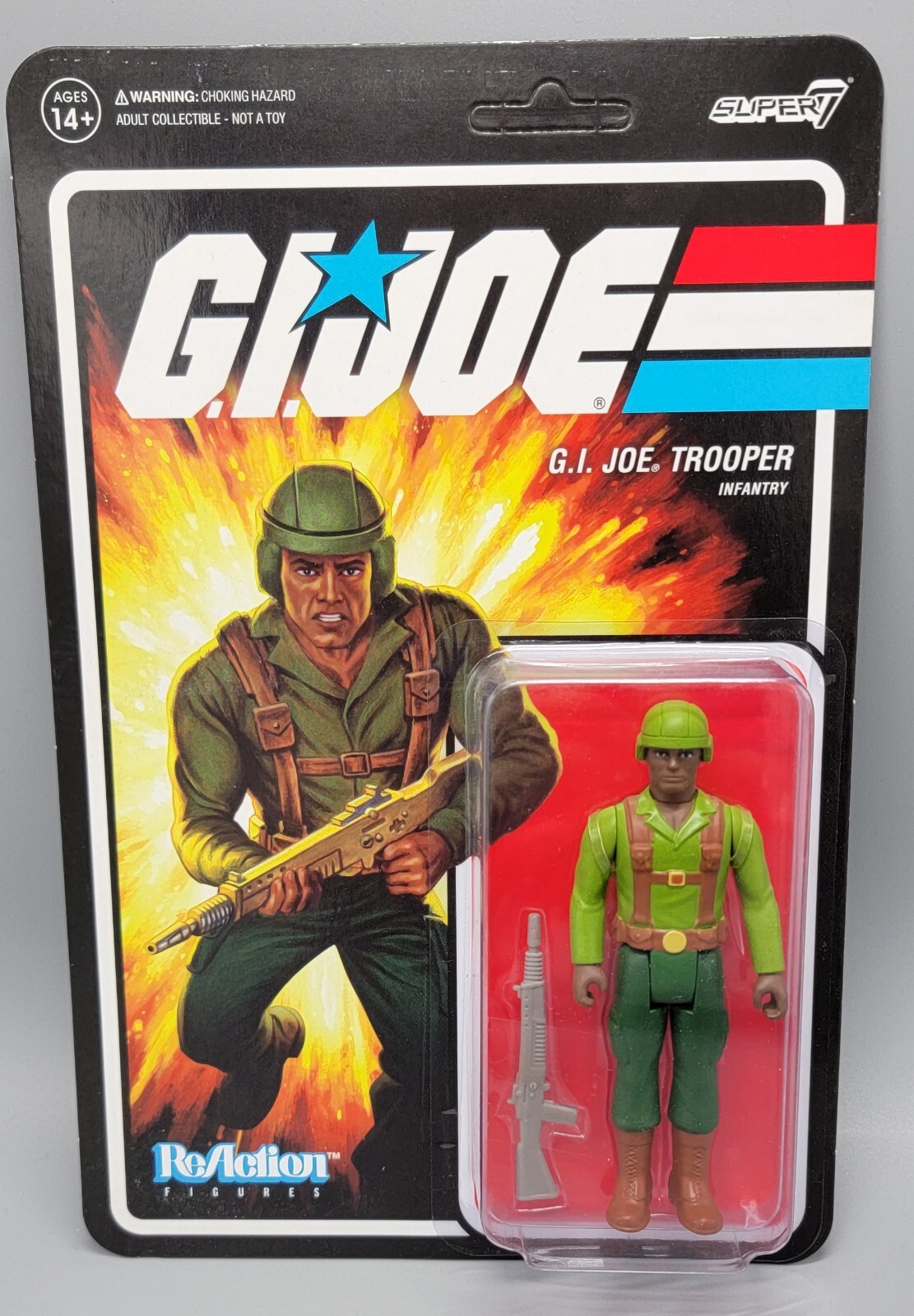 Super7 - G.I. Joe Trooper - Greenshirt Infantry - 3.75" Animated - Brand New