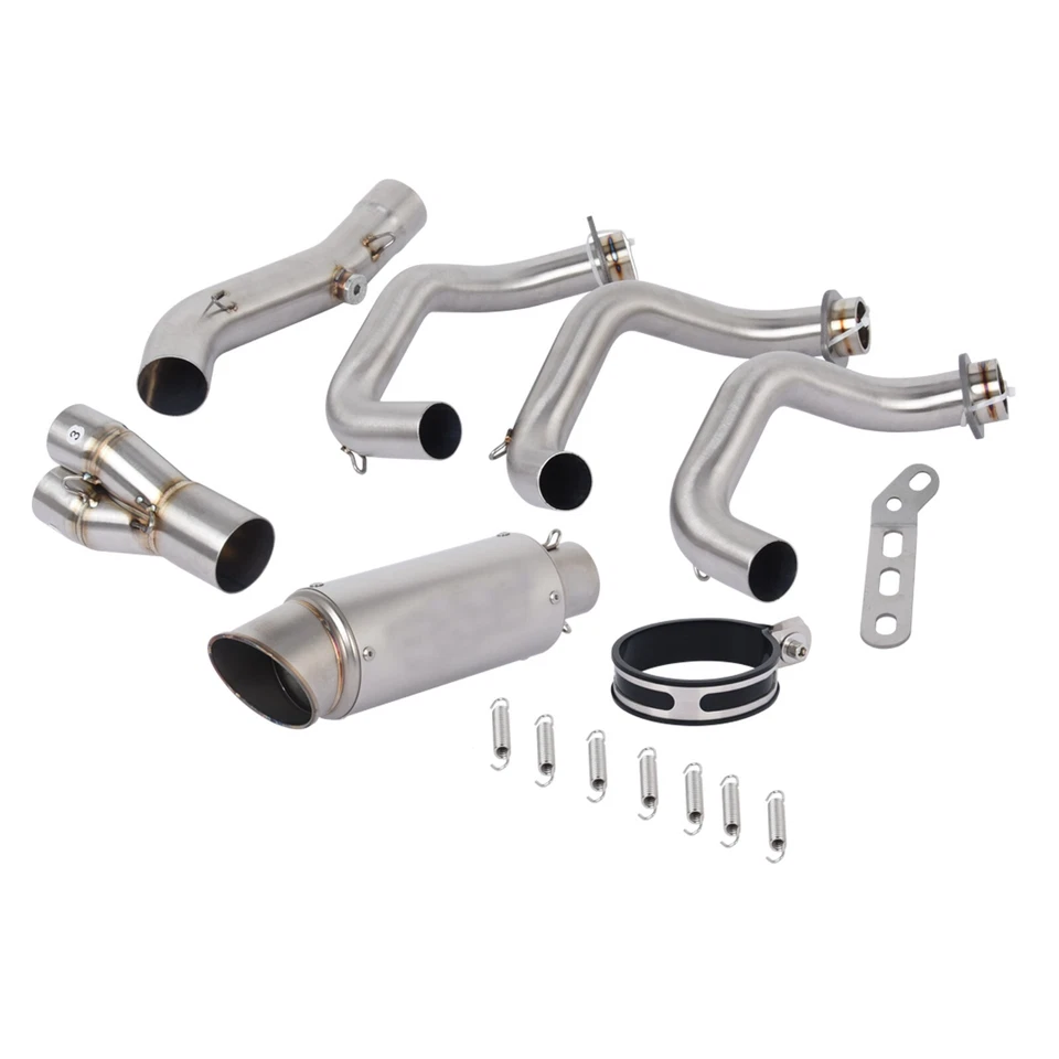 Full System Exhaust Tips Header Link Pipe for Yamaha TRACER 900GT FJ09 2015-2020 Foto 2 de 4