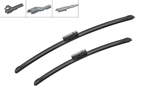 Bosch 3 397 014 123 Flach Wischerblatt Set Mit Spoiler 550/450 Mm-image