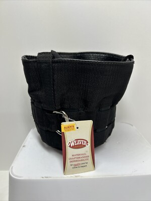 Weaver Leather 65-2346 Horse Grazing Muzzle w/ Crown LARGE Black w/ Black Strap