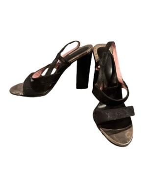 Louis Vuitton Black And Chrome Pumps