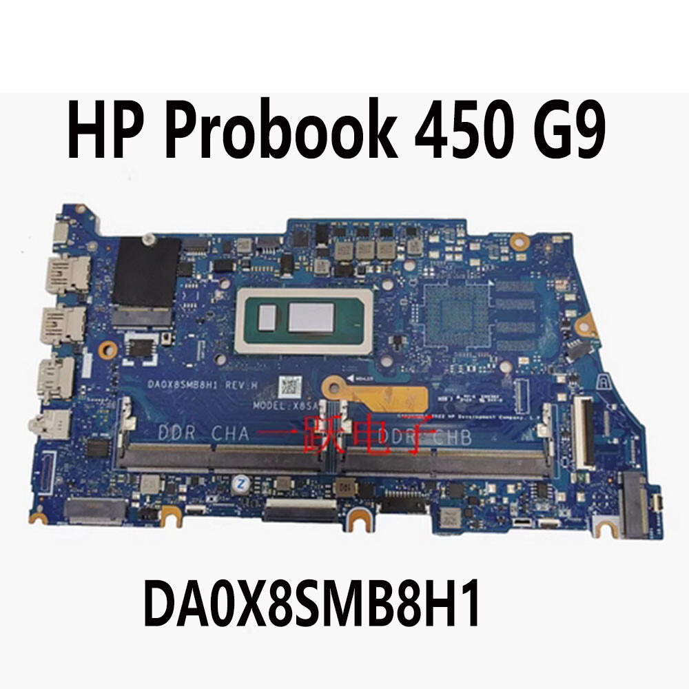 For HP Probook 450 G9 Laptop Motherboard DA0X8SMB8H1 i7-1255U