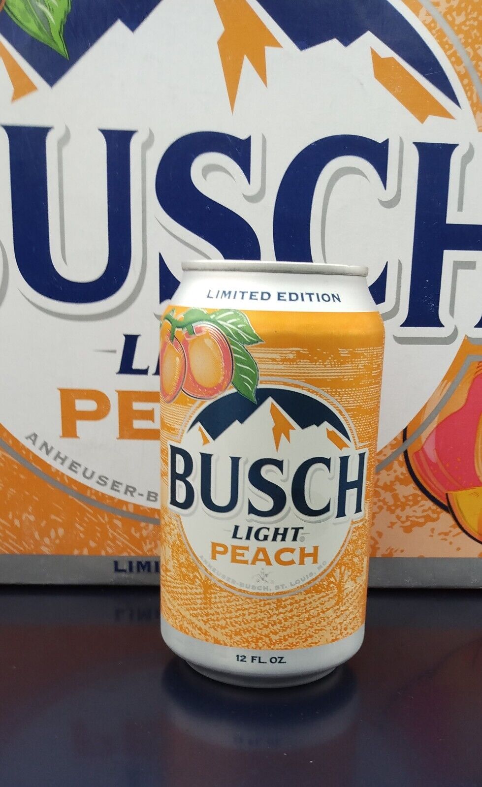 Busch light Peach Beer Empty Can 2023 bottom opened eBay