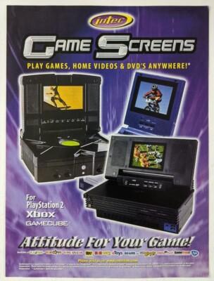 DAMAGED Intec Game Screens Print Ad Poster Art PROMO Original Xbox PS2 GameCube