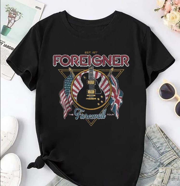 Foreigner Band 90s Vintage Shirt, Foreigner Band Rock Music Foreigner Band 90s Vintage Shirt, Foreigner Band Rock Music