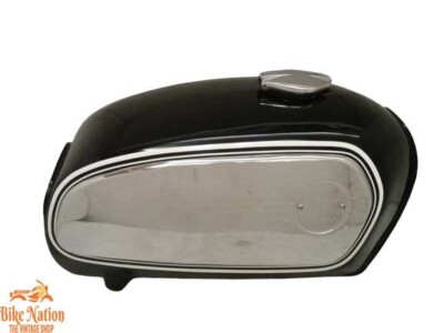 FIT FOR BMW R75 5 TOASTER BLACK  PAINTED  STEEL TANK 1969-73 MODEL + SIDE PLATES