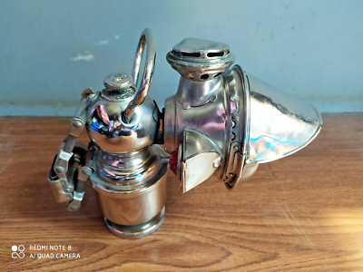 Lampe Frontale Vélo Vintage Haeckel – Années 30, Allemagne, Laiton Restauré