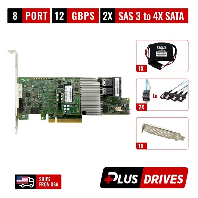 LSI MegaRAID 9361-8i 12Gbps SAS 3 w/ 1GB Cache | BBU | SAS-3 Cable and License