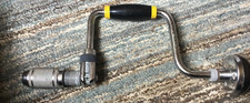 STANLEY 02-151 RATCHET HAND BRACE NO.144-10 WITH 2 JAW CHUCK AND 5" SWING.