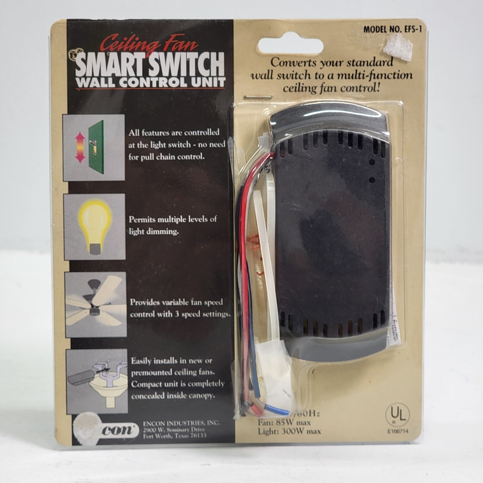 Smart Ceiling Fan Wall Control Switch by Encon EFS-1-image