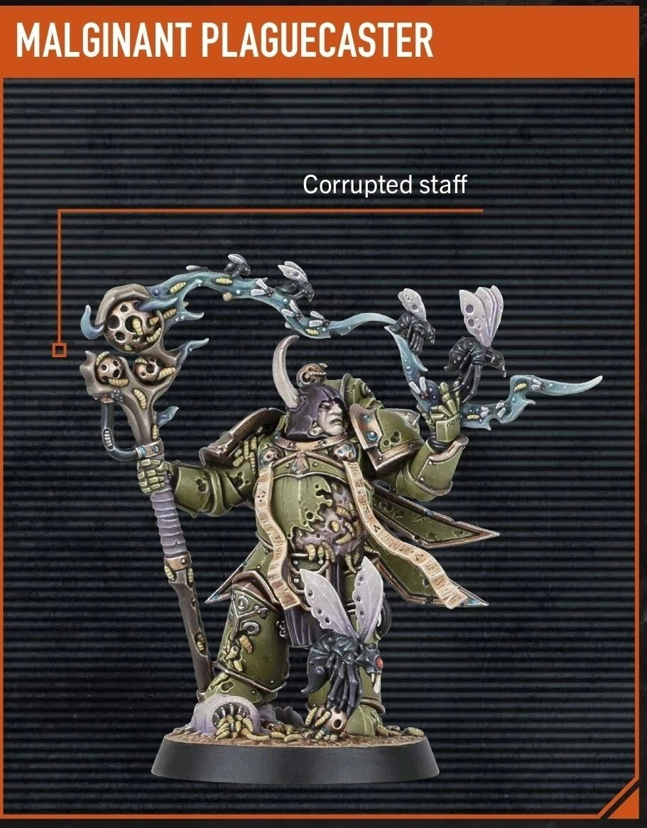 SF・ファンタジー・ホラー Malignant Plaguecaster Finally got a Malignant Plaguecaster! : r/deathguard40k