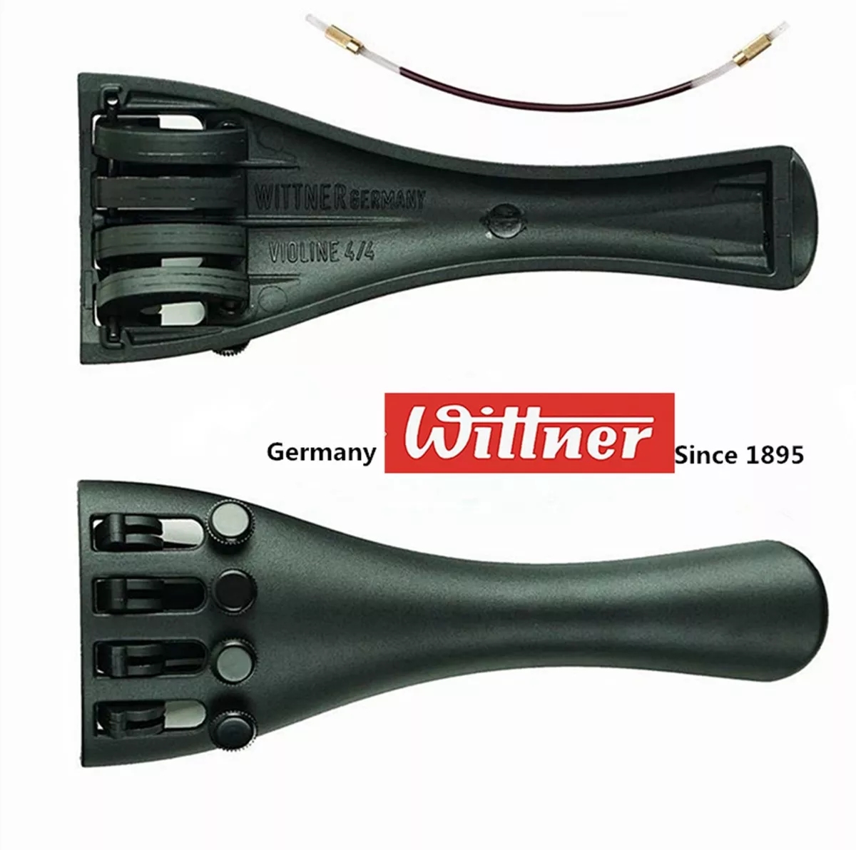 Wittner Violin Tailpiece For 4 4 Size Violin With Fine Tuners