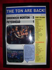 Greenock Morton 3 Peterhead 1 - Morton champions - 2015 - framed print
