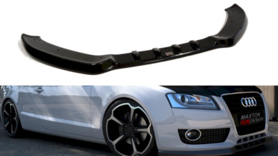 Front Diffuser Diffusor Maxton Design Gloss Black For Audi A5 8T Standard A5