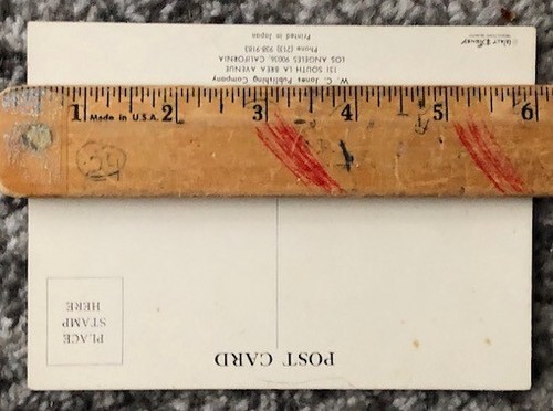 Disney Pinocchio Geppetto & Figaro Color 3-D Lenticular Post Card 1966 Japan - Picture 3 of 3