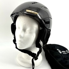 Smith Intrigue Ski Snowboard Helmet Small 51-55cm Gloss Black Women w/ Bag D