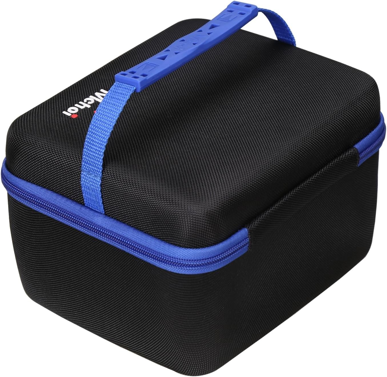 Mchoi Hard Case Suitable for VacLife 8.6*7.2*5.7 inches, Black, Blue Zipper 