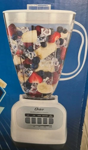 NEW Oster Duralast Classic Series 6 Cup Glass Jar 5 Speed Blender Ice Crushing