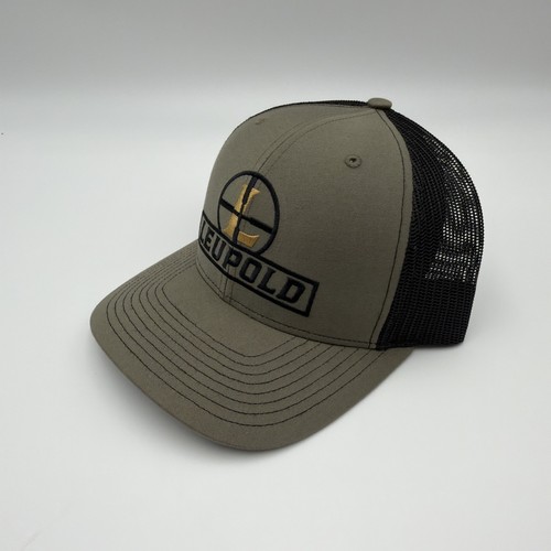 Leupold Reticle Trucker Hunting Hat Snapback Cap Mesh Back Green Black