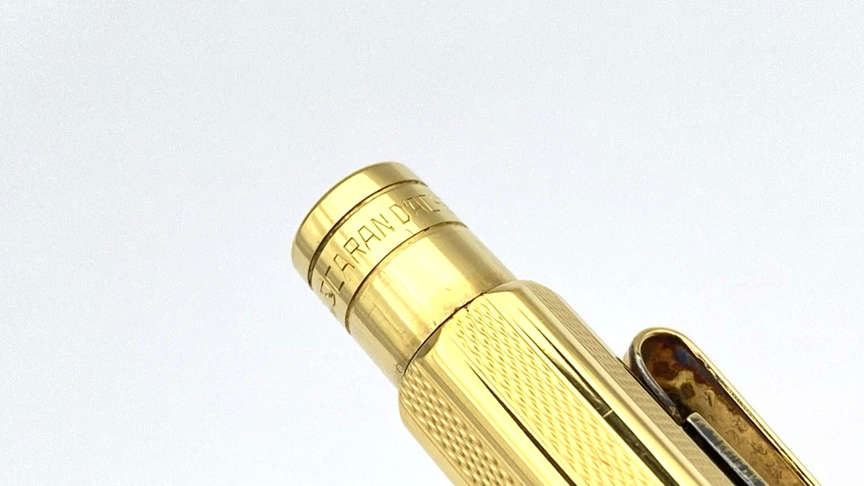 VINTAGE CARAN D`ACHE ECRIDOR BALLPOINT PEN IN GOLD PLATED MADE IN SWITZERLAND - Image 4 of 4