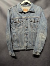 Vintage Gap Denim Trucker Jacket Mens M Y2K 90s Blue Jean Button Coat