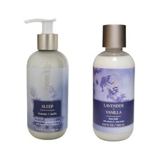 Bath  Body Works Lavender Vanilla SLEEP Aromatherapy Lotion  Luxe Bubble Bath