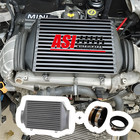 TOP Mount Aluminum Intercooler+pipe clamps for 2002-2008 BMW MINI Cooper S R53