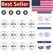 Self-Discharge Resistant B3V 1A Pack of 12 Batteries for Electronic Collars
