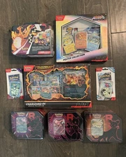 2020 Charizard Tin Charizard Ex Collection Box Prismatic Poster Team Rocket Tin