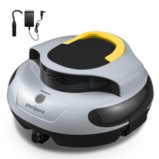 POOLPURE Cordless Robotic Pool Cleaner - 100Min Runtime, Advanced Navigation