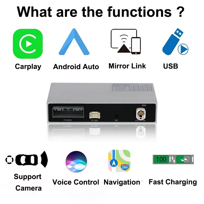 Kits de interfaz de actualización inalámbrica CarPlay Android Auto OEM para Acura RLX 2013-2015 Foto 4 de 4